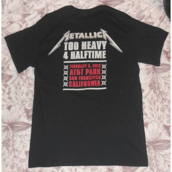 RARE Metallica To Heavy For Halftime shirt Unisex size M - Picture 2 of 5